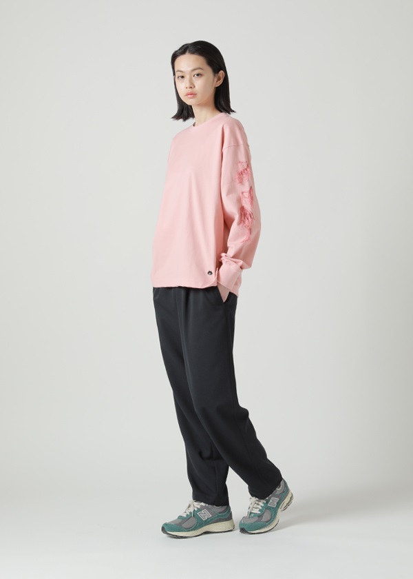 NYA- / (O) EMBROIDERY LOGO T / �����O�X���[�uT�V���c