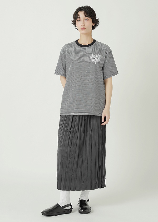 ZUCCa / HEART LOGO STRIPED T / T�V���c