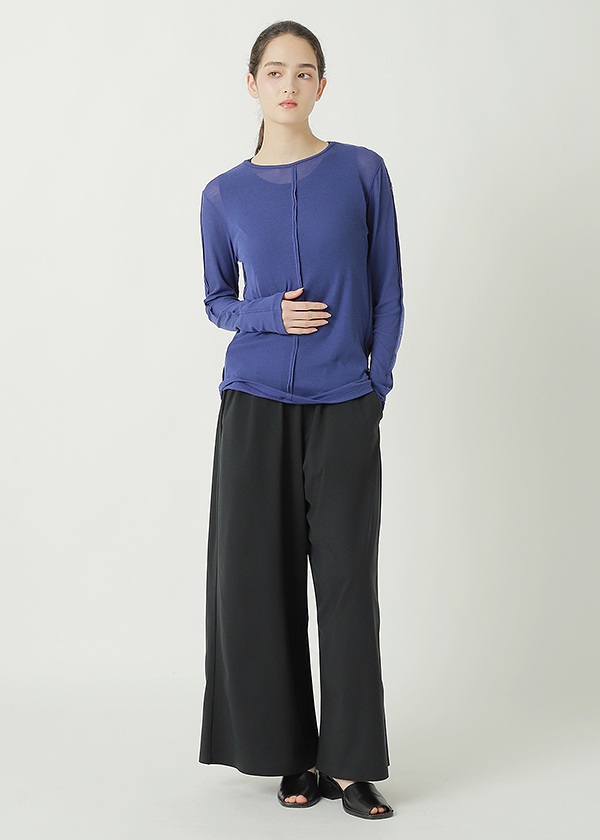 ZUCCa / S SHEER RIB KNIT / �J�b�g�\�[