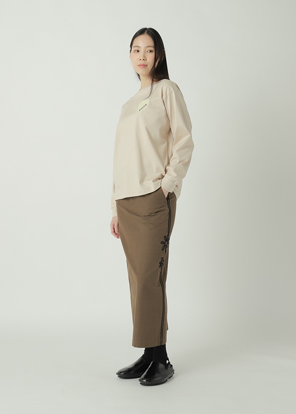 ZUCCa / S HEART EMBROIDERY L/S T / �J�b�g�\�[