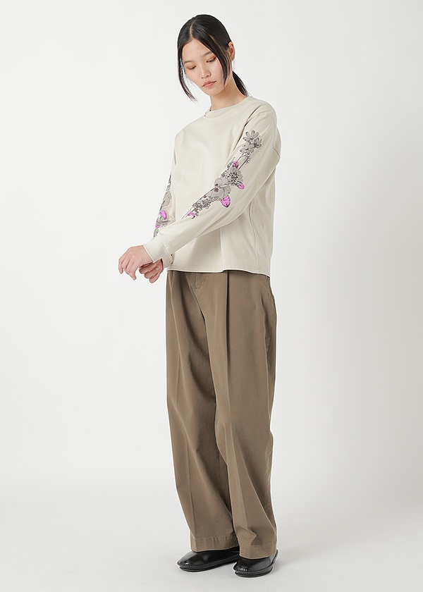 <��s�\��> ZUCCa / FLOWER SLEEVE T / �g�b�v�X