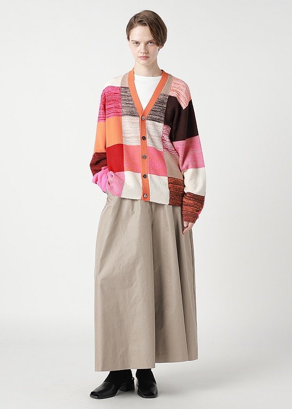 ZUCCa / COLOR BLOCK KNIT / �J�[�f�B�K��