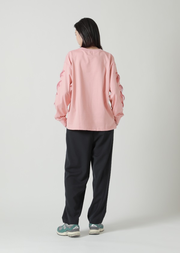 NYA- / (O) EMBROIDERY LOGO T / �����O�X���[�uT�V���c