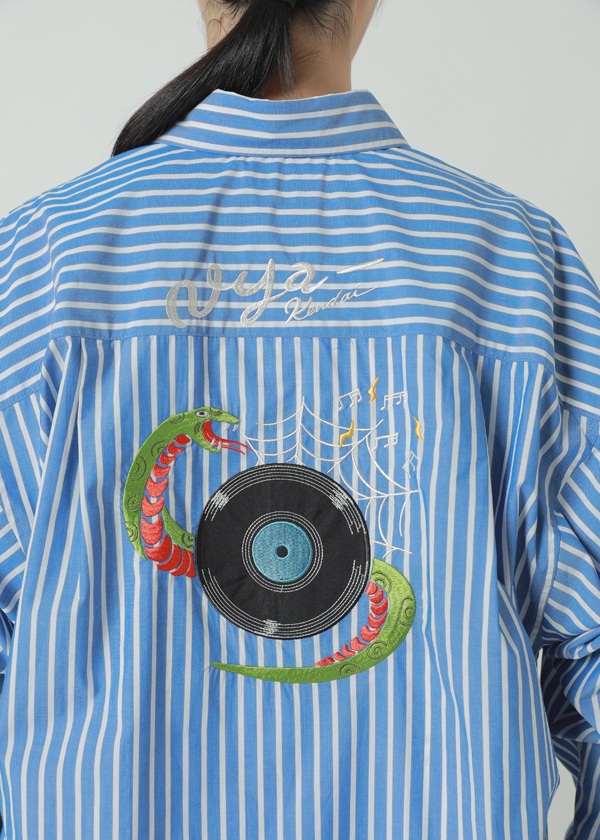 NYA- / PO SNAKE GROOVE SHIRT / �����O�X���[�u�V���c