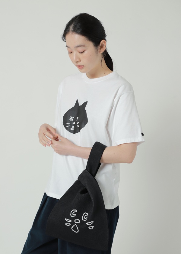 NYA- / PO ONE HANDLE KNIT BAG / �j�b�g�o�b�O
