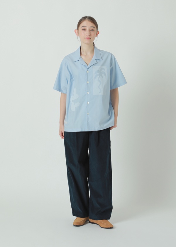 NYA- / BRUNCH SHIRT / �n�[�t�X���[�u�V���c
