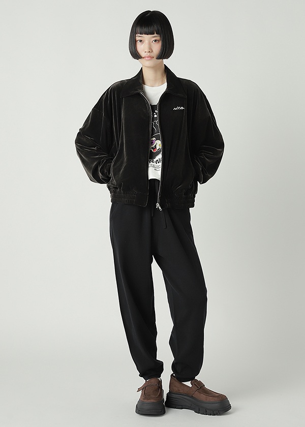 NYA- / ORNAMENT VELOUR BLOUSON / �u���]��
