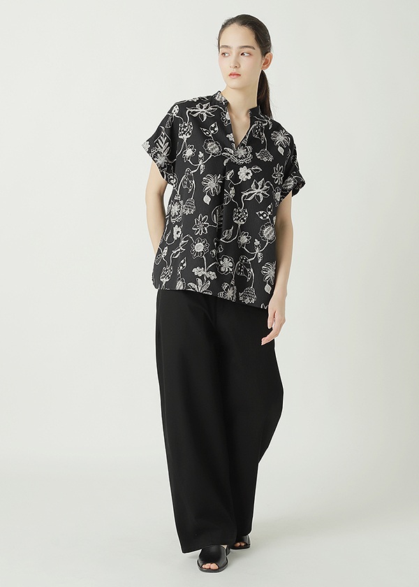 ZUCCa / S DRAWING FLOWER PRINT / �u���E�X