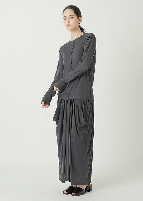 ZUCCa / S SHEER RIB KNIT / �J�b�g�\�[