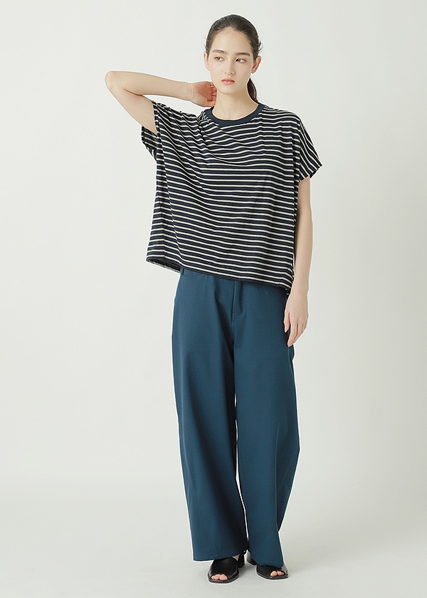ZUCCa / S DRAPE STRIPE JERSEY / �J�b�g�\�[