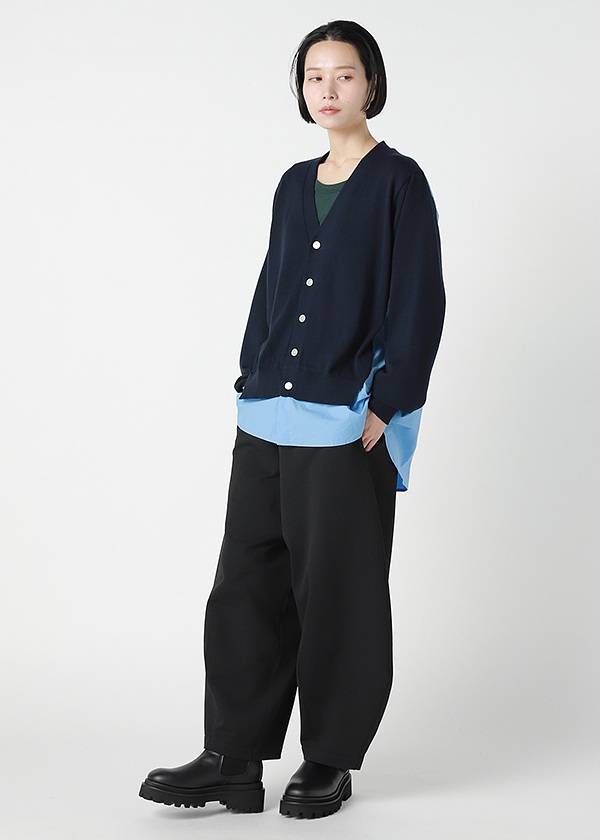 ZUCCa / SHIRT DOCKING KNIT / �J�[�f�B�K��