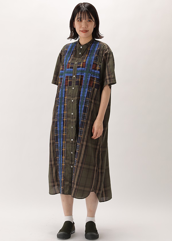 Zucca P サマーチェック ワンピース M Blue 12 Women S Tops A Net Online Store