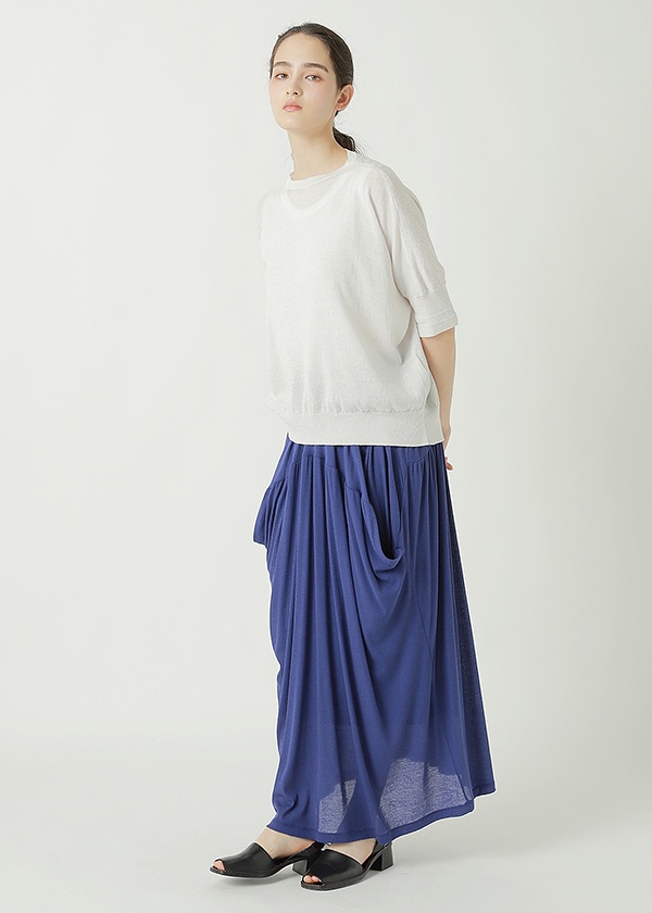 ZUCCa / S SHEER RIB KNIT / �X�J�[�g