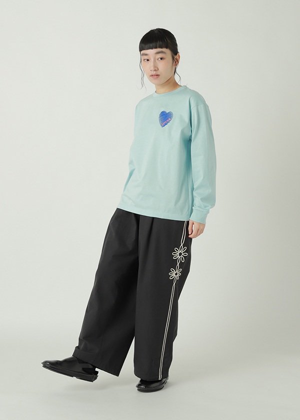 ZUCCa / S HEART EMBROIDERY L/S T / �J�b�g�\�[