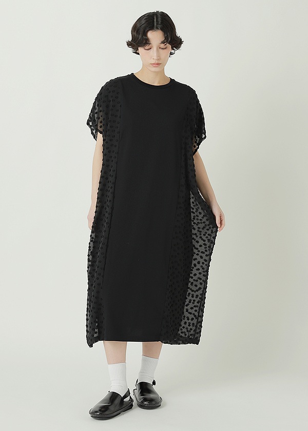 ZUCCa / JACQUARD DOCKING JERSEY / ワンピース(M navy(13)): ZUCCa| A