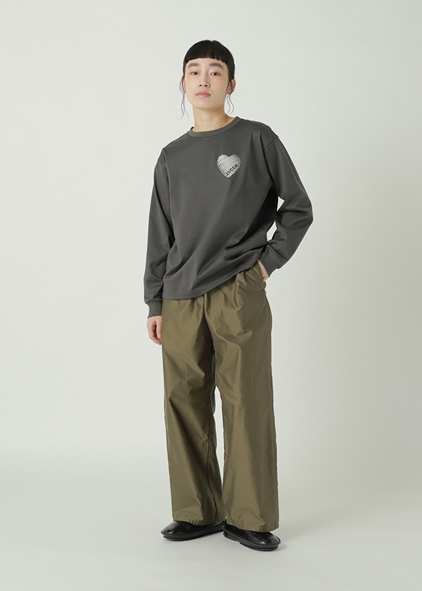ZUCCa / S HEART EMBROIDERY L/S T / �J�b�g�\�[