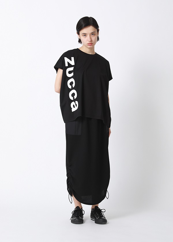贈る結婚祝い 定価約17000円 ZUCCA 特殊加工プリントTシャツ Tシャツ