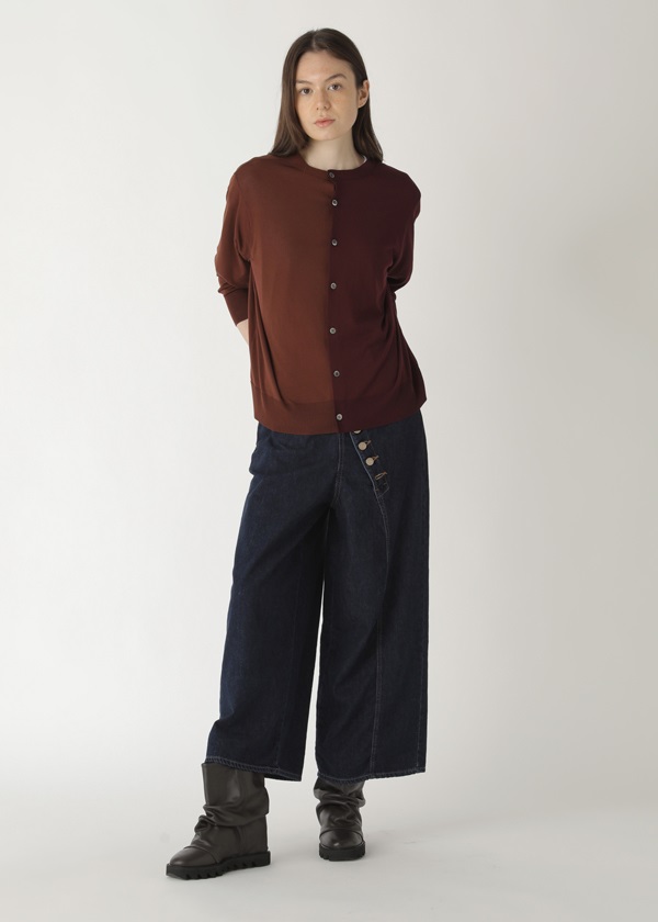 SALE／77%OFF】 zucca ハイウエスト ワイド ライトオンス デニム S