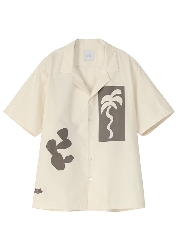 NYA- / BRUNCH SHIRT / �n�[�t�X���[�u�V���c