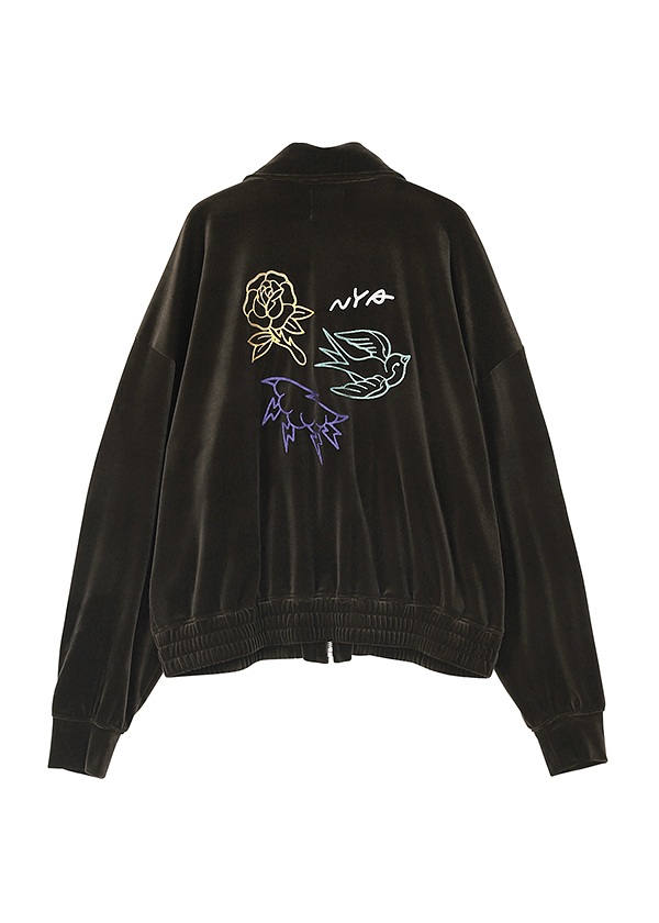 NYA- / ORNAMENT VELOUR BLOUSON / �u���]��