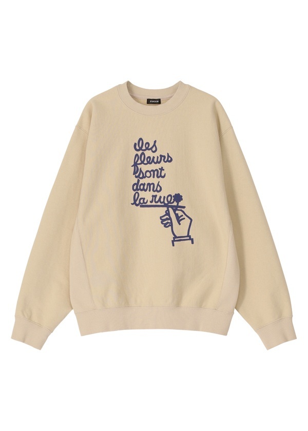 ZUCCa / S HUIT PETALES SWEATSHIRT / �X�E�F�b�g