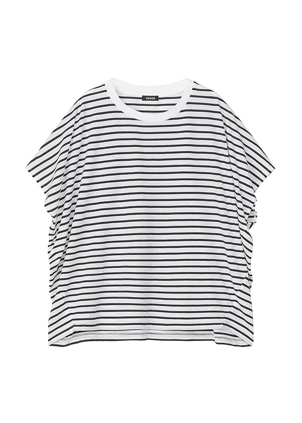 ZUCCa / S DRAPE STRIPE JERSEY / �J�b�g�\�[