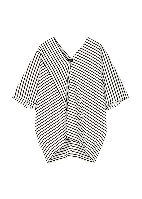 <��s�\��> ZUCCa / CENTER STRIPE JERSEY / �J�b�g�\�[