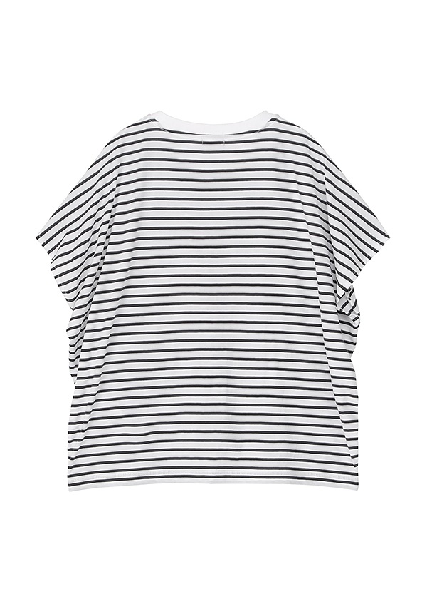 ZUCCa / S DRAPE STRIPE JERSEY / �J�b�g�\�[