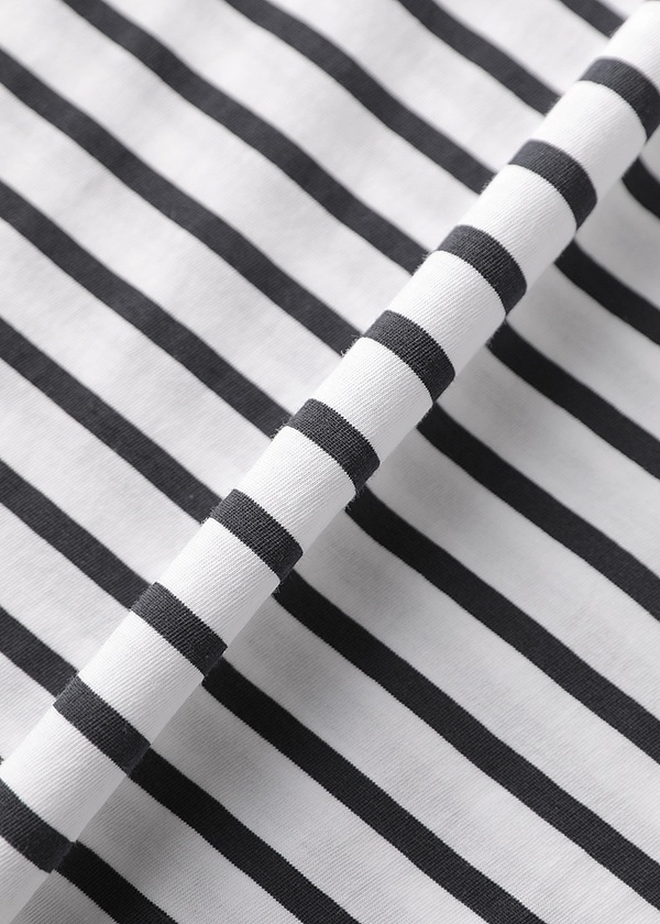 ZUCCa / S DRAPE STRIPE JERSEY / �J�b�g�\�[