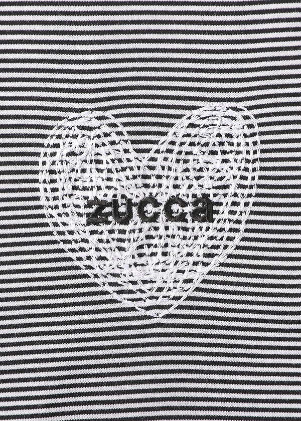ZUCCa / HEART LOGO STRIPED T / T�V���c