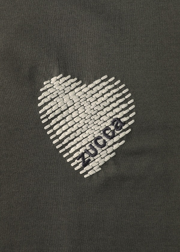 ZUCCa / S HEART EMBROIDERY L/S T / �J�b�g�\�[