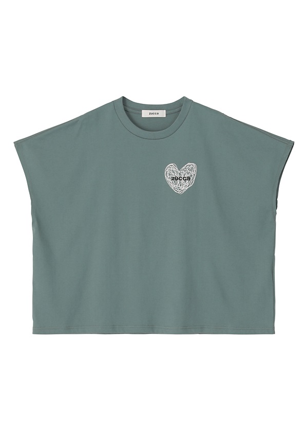 ZUCCa / ハートロゴT / Tシャツ(M charcoal gray(25)): ZUCCa| A