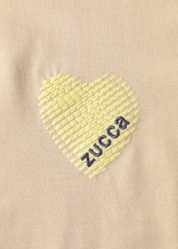 ZUCCa / S HEART EMBROIDERY L/S T / �J�b�g�\�[