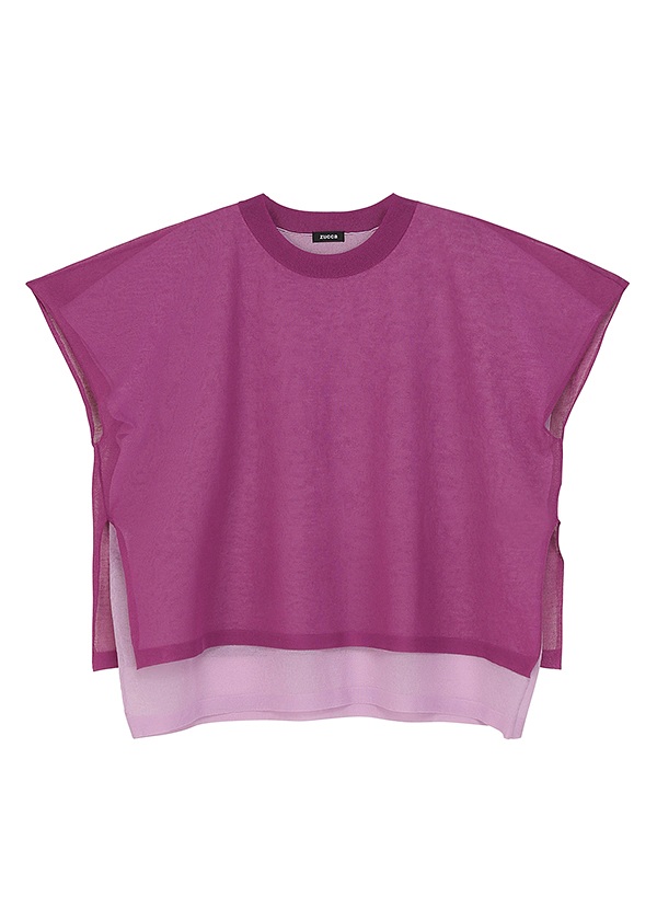 ZUCCa / DOUBLE SHEER KNIT / �g�b�v�X