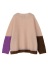 <��s�\��> NYA- / COLOR BLOCK KNIT / �j�b�g�v���I�[�o�[