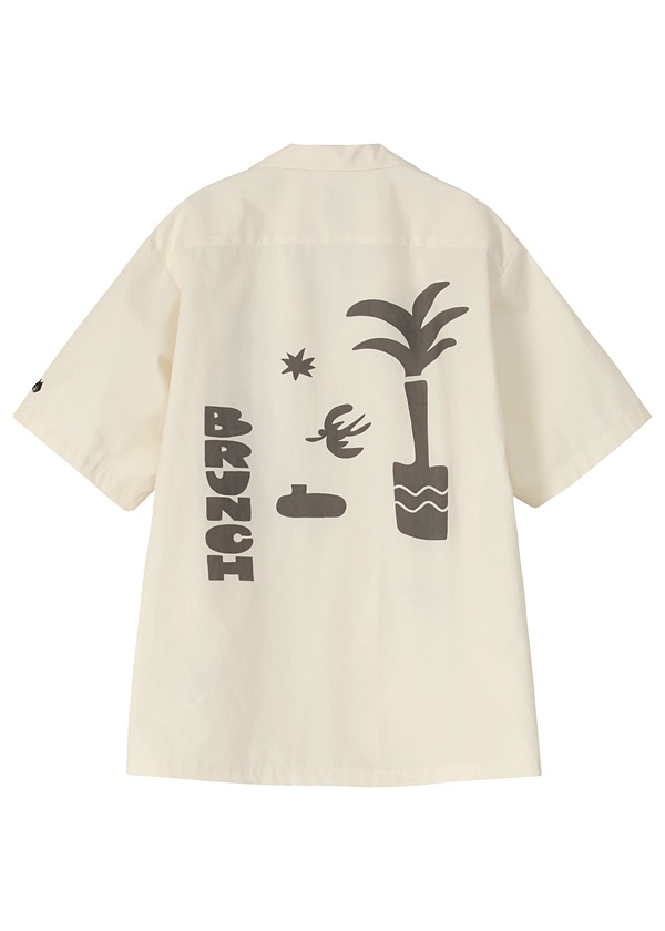 NYA- / BRUNCH SHIRT / �n�[�t�X���[�u�V���c