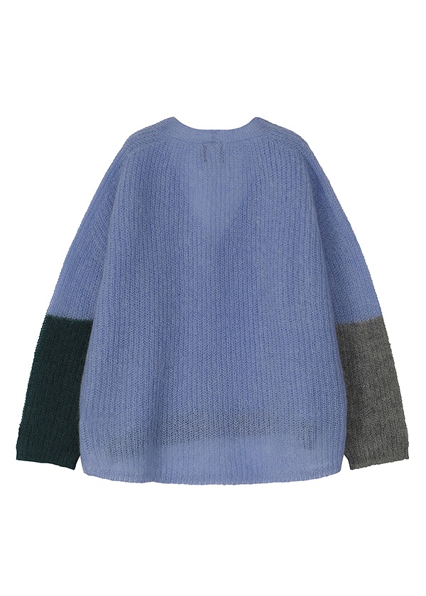 <��s�\��> NYA- / COLOR BLOCK KNIT / �j�b�g�J�[�f�B�K��