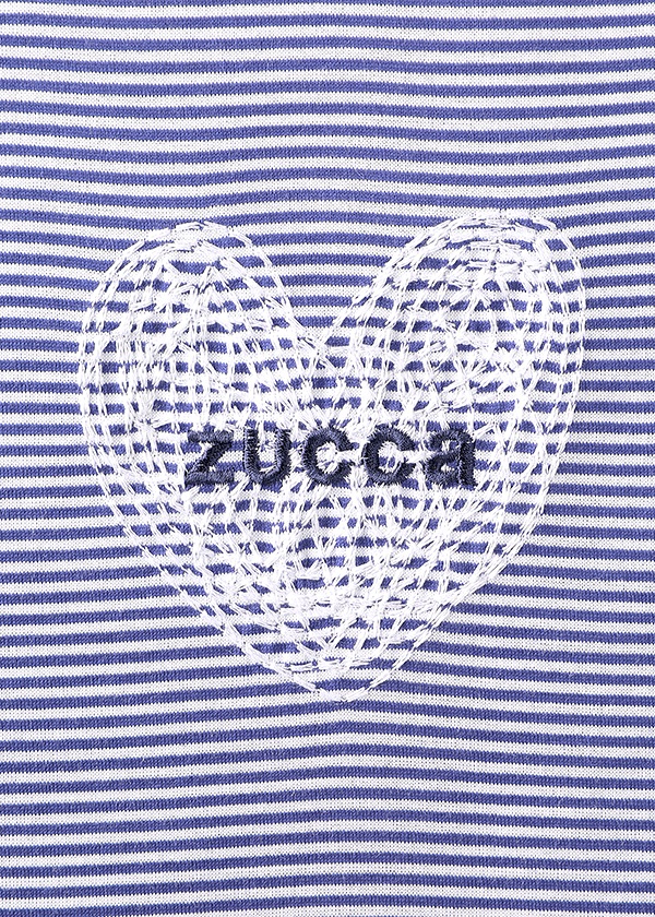 ZUCCa /HEART LOGO STRIPED T / T�V���c