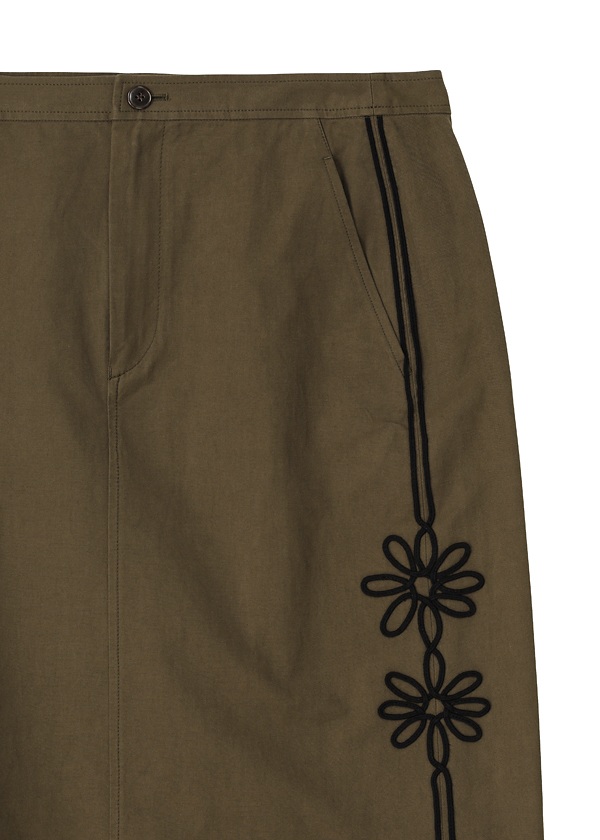 ZUCCa / S CORD EMBROIDERY BOTTOM / �X�J�[�g