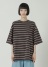 <��s�\��> NYA- / MULTI STRIPED T / T�V���c