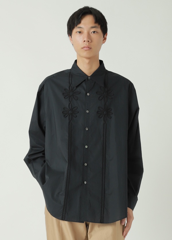 ZUCCa / PO CORD EMBROIDERY SHIRT / �u���E�X