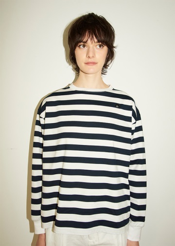 NYA- / LOOSE FIT STRIPED T / カットソー