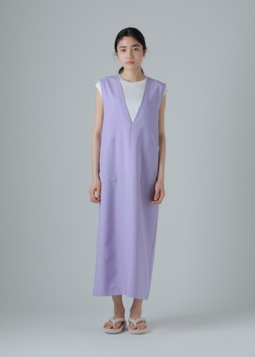 NYA- / (O) V-NECK DRESS / �����s�[�X