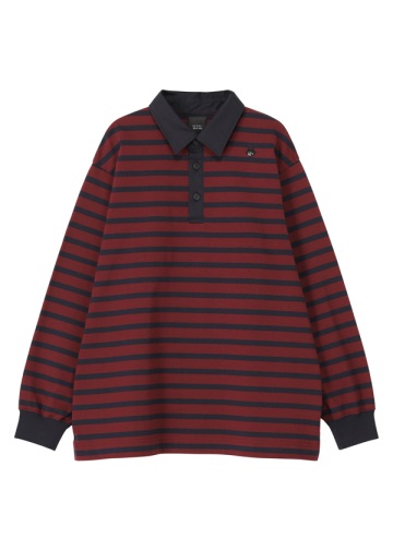 NYA- / (O) RUGBY SHIRT / �����O�X���[�u�g�b�v�X