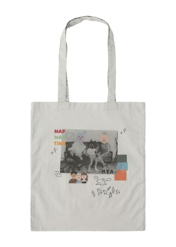 NYA- / PO COLLAGE TOTE BAG / g[gobO
