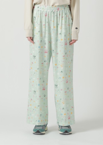 NYA- / (O) FAMILY PRINT PANTS / �����b�N�X�p���c