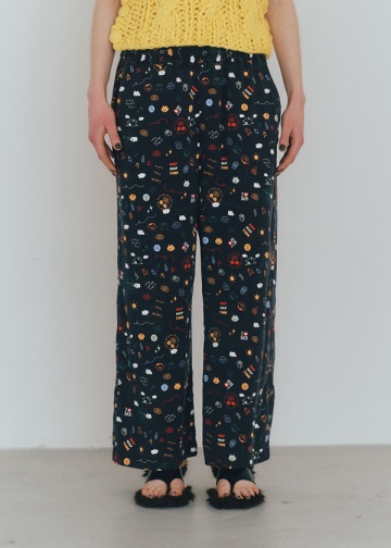NYA- / PO FAMILY PRINT PANTS / bNXpc