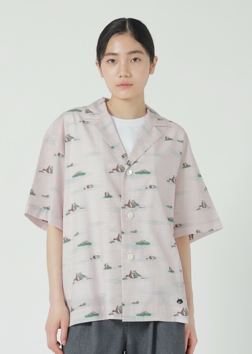 NYA- / S GARDEN SHIRT / �n�[�t�X���[�u�V���c