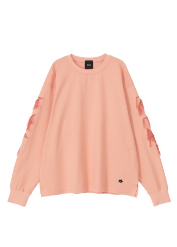 NYA- / (O) EMBROIDERY LOGO T / �����O�X���[�uT�V���c