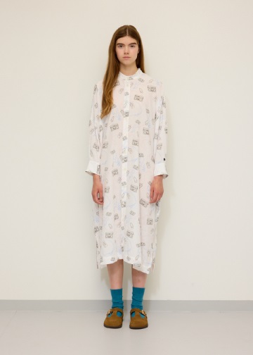 <s\> NYA- / CASSETTE FLOW DRESS / Vcs[X